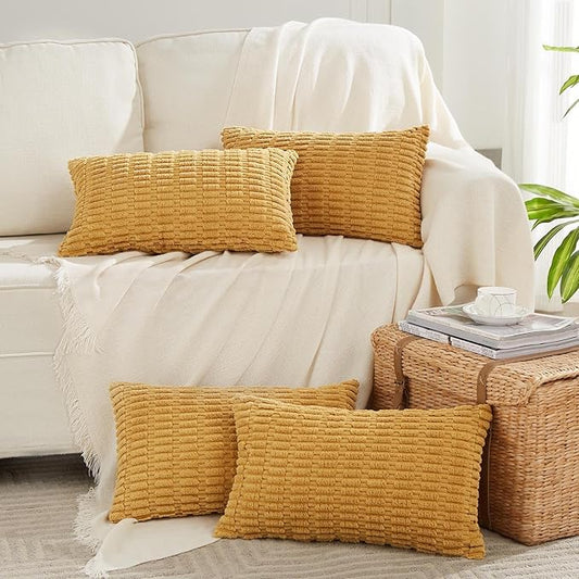 Fancy Homi 4 Packs Decorative Throw Pillow Covers by Fancy+Homi