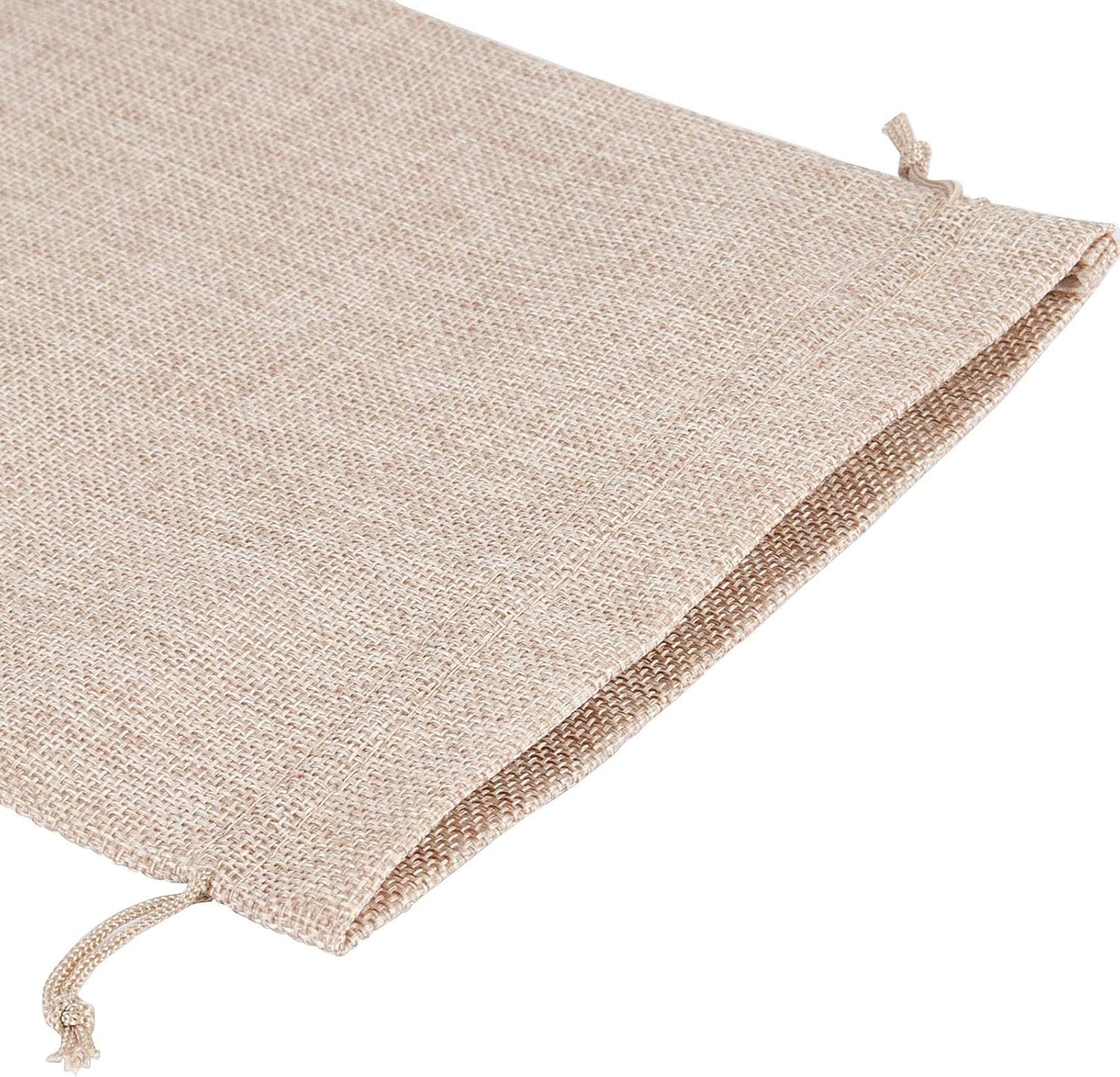 ZOENHOU 30 Packs 8 x 12 Inch Large Burlap Bags with Drawstring, Durable Jute Drawstring Bags, Dustproof Burlap Sacks for Favors Party DIY Craft