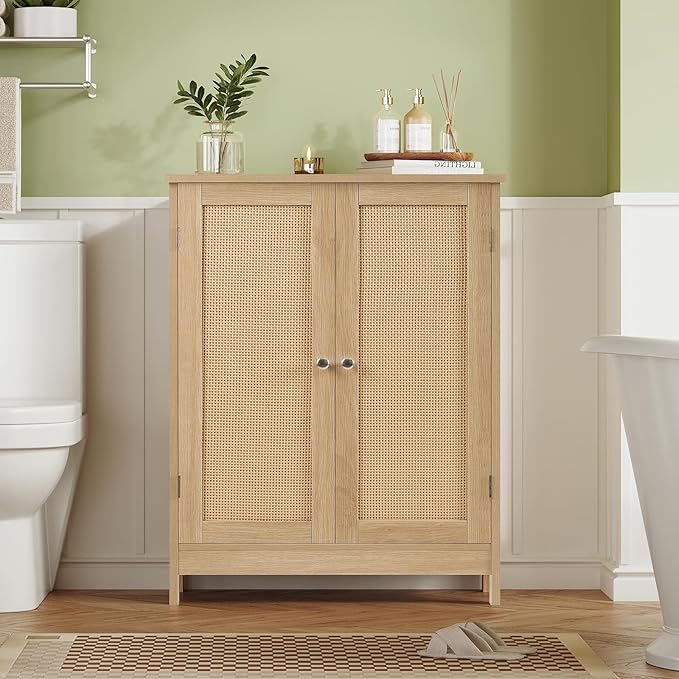 Iwell Storage Cabinet, Rattan Cabinet - Image 8