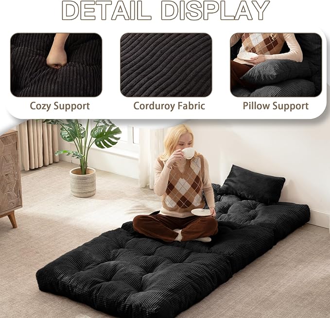 Folding Sofa Bed, Convertible Sleeper Chair - Image 6