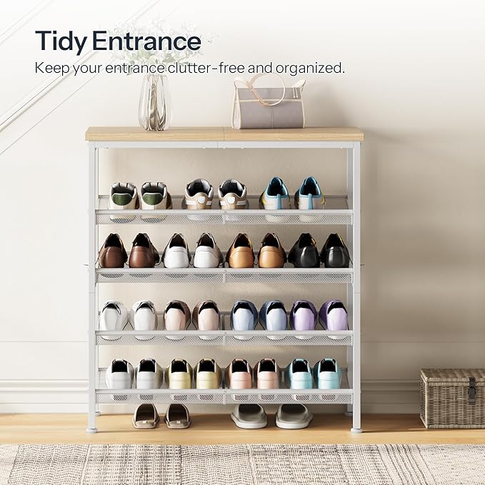 HOOBRO Shoe Rack for Entryway, 5-Tier Shoe Organizer - Image 4