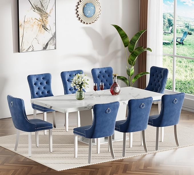 Henf 63"-79" Extendable Dining Room Table and Chairs Set - Image 3