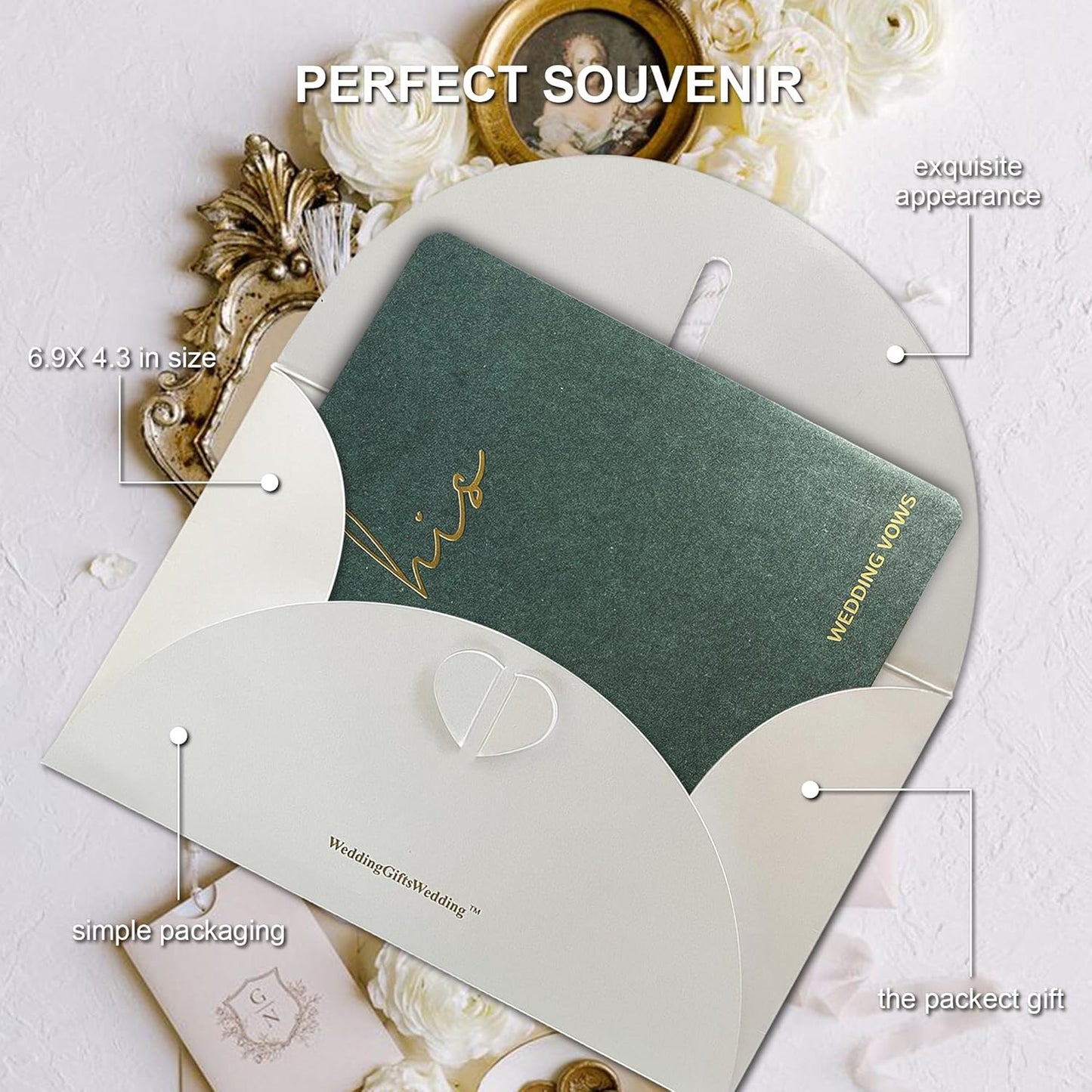 Wedding Vow Books His and Hers, Wedding Registry Gifts Ideas for Bride & Groom,Wedding Essentials