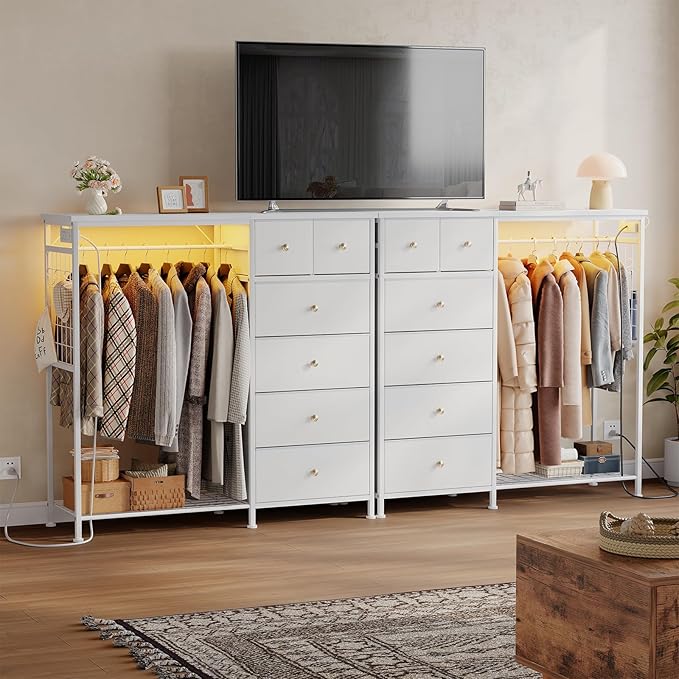 DUMOS White Dresser for Bedroom - Image 9