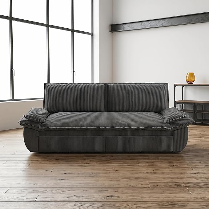 73.2" Sofa Bed Queen, 3-in-1 Pull Out Sofa Bed - Image 8