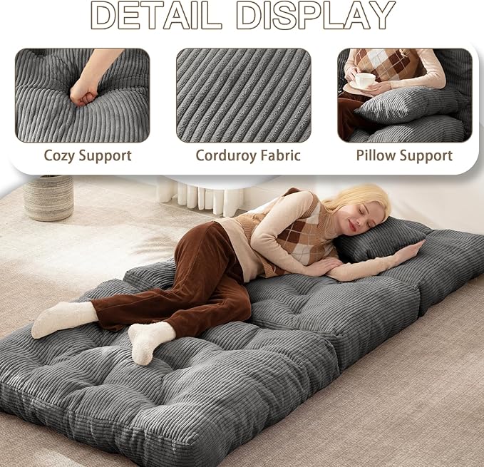 Folding Sofa Bed, Convertible Sleeper Chair - Image 6