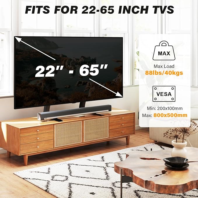 5Rcom TV Stand Mount, Universal TV Stand Tabletop - Image 8