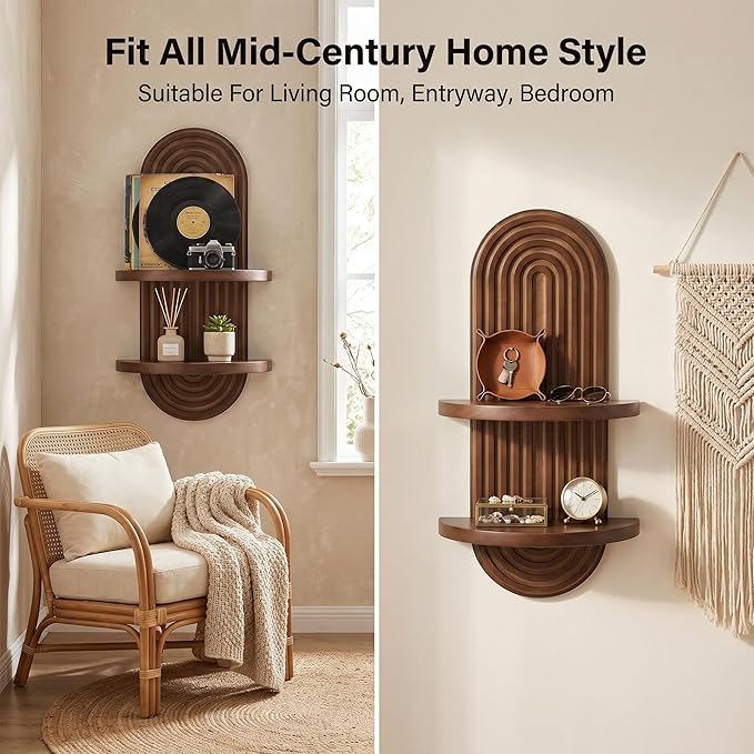 Boho Shelves Bohemian Decorative Wall Shelves Boho Chic Wall Decor - Image 5