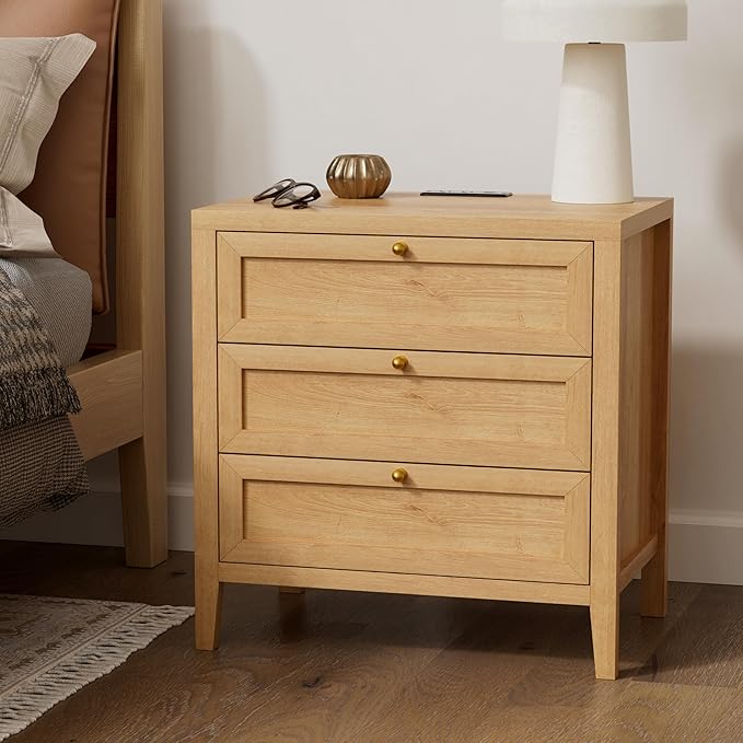 EYYTHUNG 3 Drawer Nightstand - Image 6