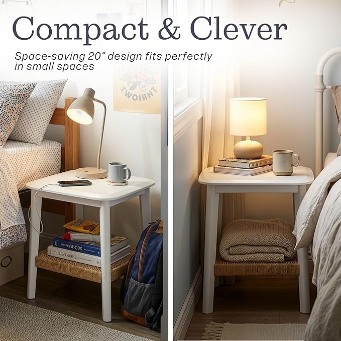 Alaterre Furniture Calais 2-Tier Small End Table - Image 5
