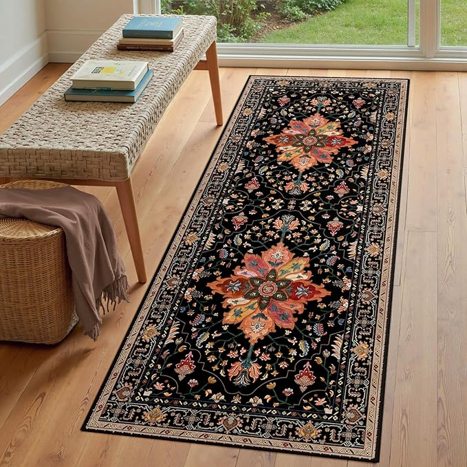 RELEANY Area Rugs 3'x8' Runner Rug Non Slip Washable - Image 3