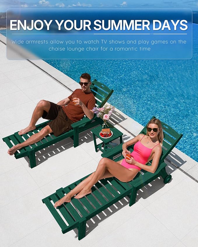 Patio Chaise Lounge Chair Outdoor - Image 3