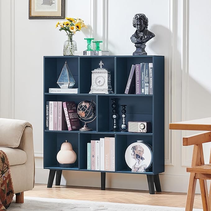 LEYAOYAO 8 Cube Bookshelf, 3 Tier Bookcase - Image 7