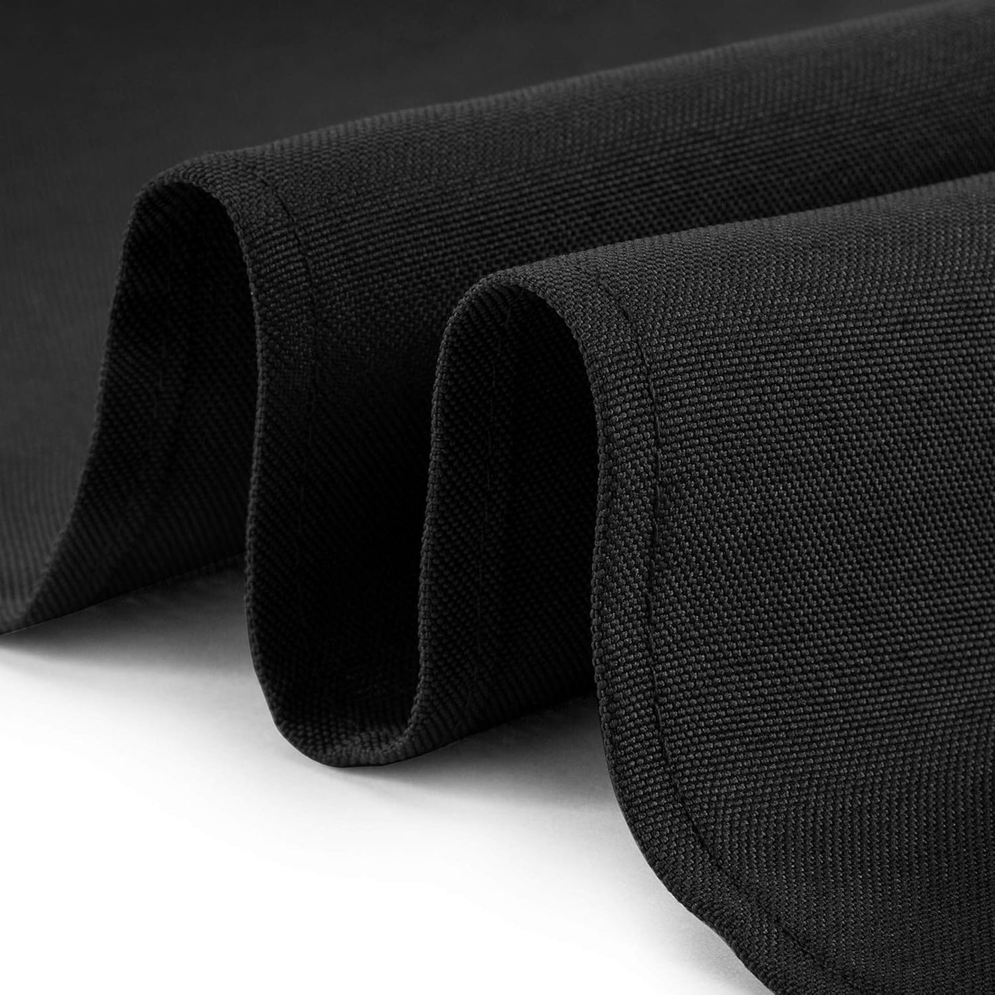 Lann's Linens - 10 Premium 54" Square Tablecloths for Wedding/Banquet/Restaurant - Polyester Fabric Table Cloths - Black
