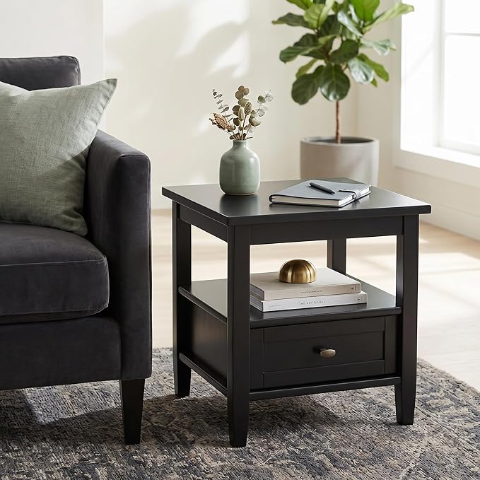 SIMPLIHOME Warm Shaker End Table - Image 2