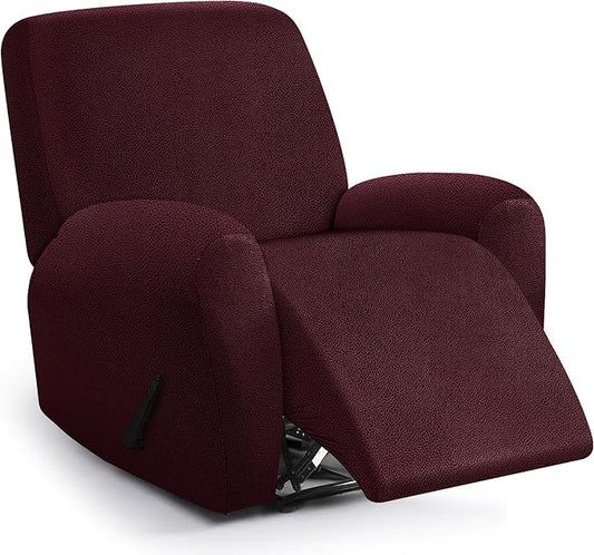 ANARACHON Leather Look Recliner Chair Covers, 4-Pieces Stretch Recliner Cover by ANARACHON