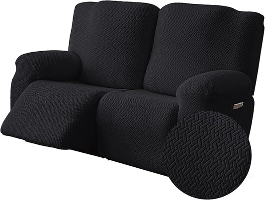 Genina Recliner Loveseat Covers, Stretch Reclining Sofa Covers, 2 Seater Couch by Genina