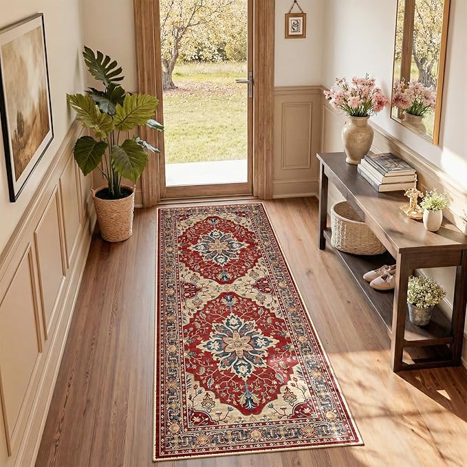 RELEANY Area Rugs 2'x6' Runner Rug Non Slip Washable by RELEANY