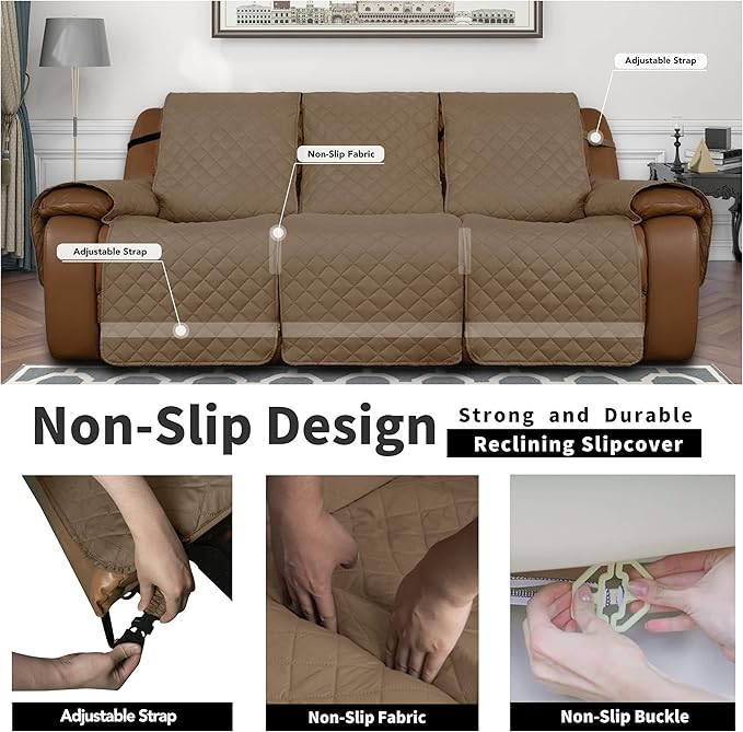 Easy-Going Oversized Recliner Sofa Cover, Reversible Couch Cover - Image 4