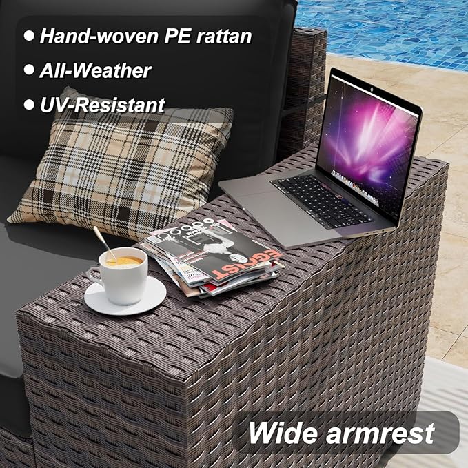 ALAULM 13 Pieces Outdoor Patio Furniture Set - Image 2