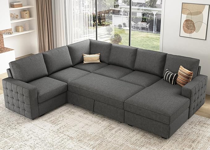 HONBAY Sectional Sleeper Sofa - Image 5