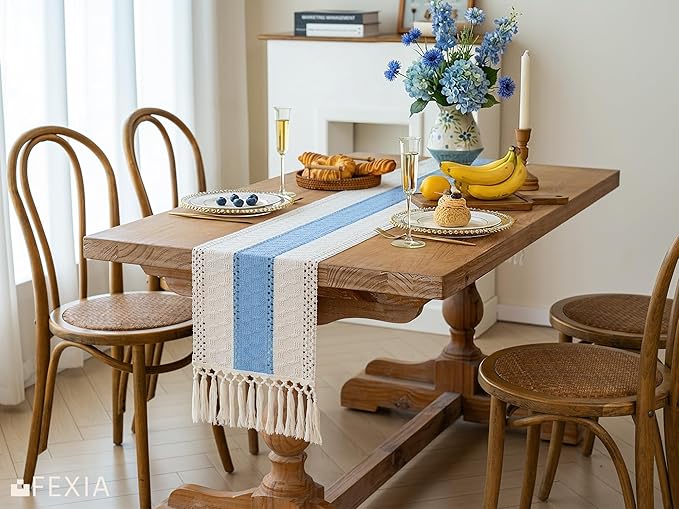 FEXIA Summer Table Runner Light Blue - Image 4