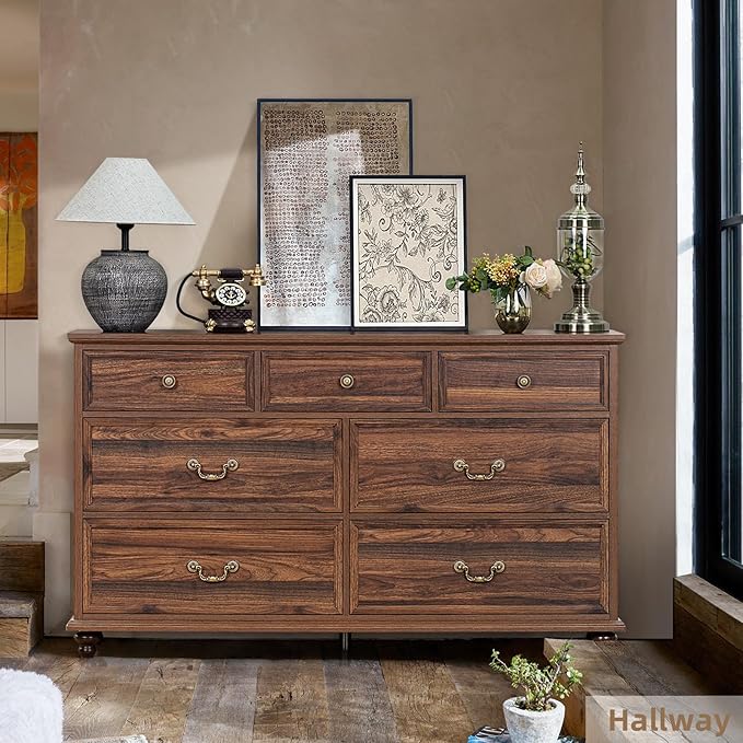 Joaxswe Farmhouse 54" 7 Drawers Dresser - Image 7