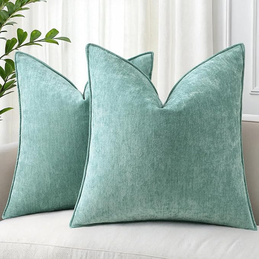 decorUhome Summer Couch Throw Pillow Covers 18x18 Set of 2, Decorative Soft by decorUhome