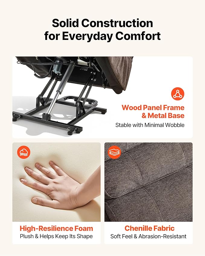 VEVOR Power Lift Recliner Chair, Dual Motor Lift Chair - Image 7