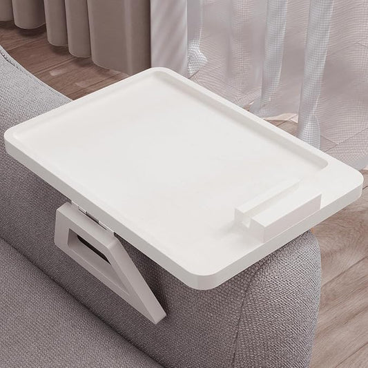 Couch Arm Tray with 360°Phone, Bamboo Folding Sofa Tray, Sofa Armrest Trays by DANFOXER
