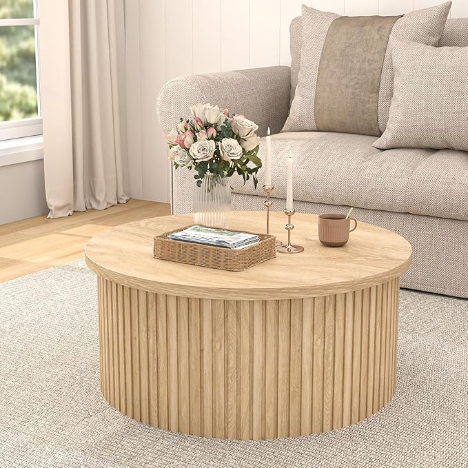 Fsbecl Fluted Lift Top Coffee Table - Image 5