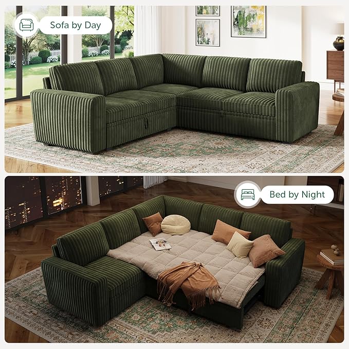 HONBAY Modular Sectional Sleeper Sofa - Image 4