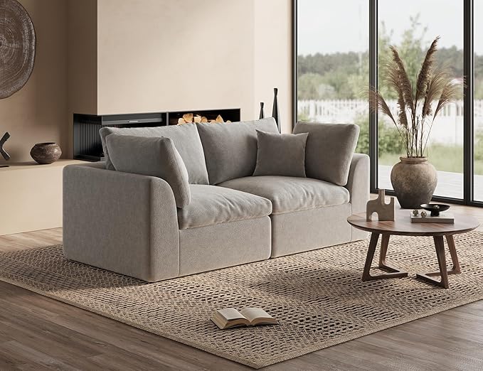 ohllob 78.9" Loveseat Sofa, Cloud Boneless Couches - Image 5