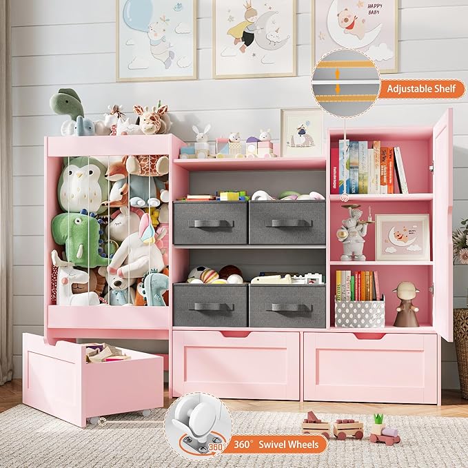 61" W Kids Toy Storage Organizer - Image 4