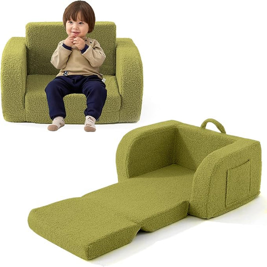 Toddler Couch, 2-in-1 Toddler Chairs Comfy 1-3 Years Old, Toddler Chair by MuaMelop