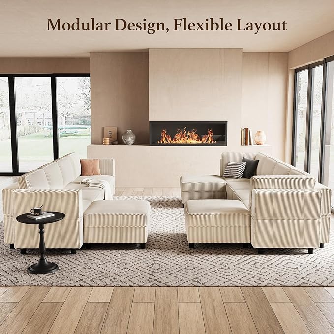 Belffin 5 Seats L Shaped Sectional Couch - Image 6