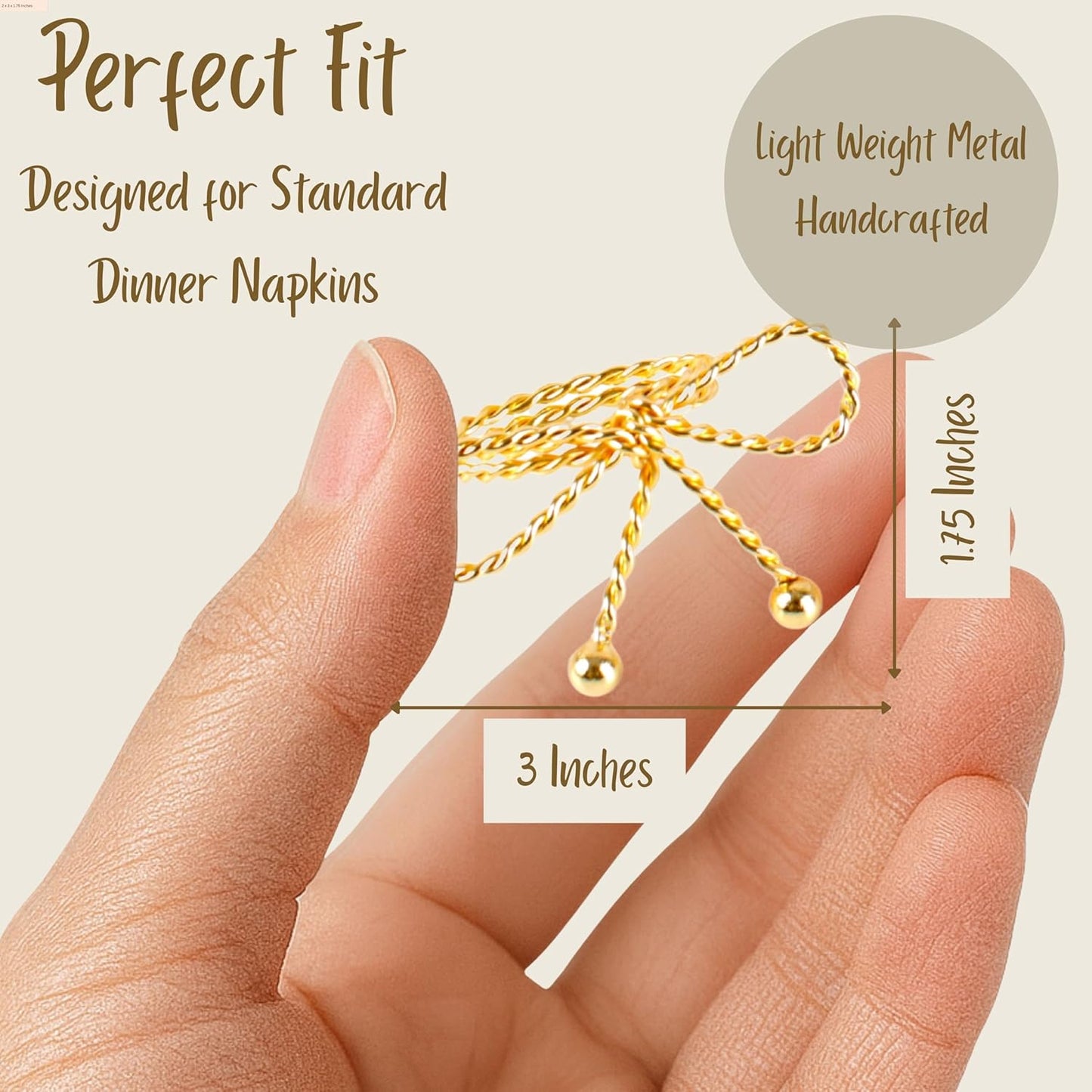 Heavy Duty Metal Napkin Ring Set of 12 - Elegant Napkin Ring with Sturdy Design - Handmade Napkin Holders for Wedding, Dinner, Parties, Dining Room, Family Gathering (Gold & Silver) - CLEENTABLE