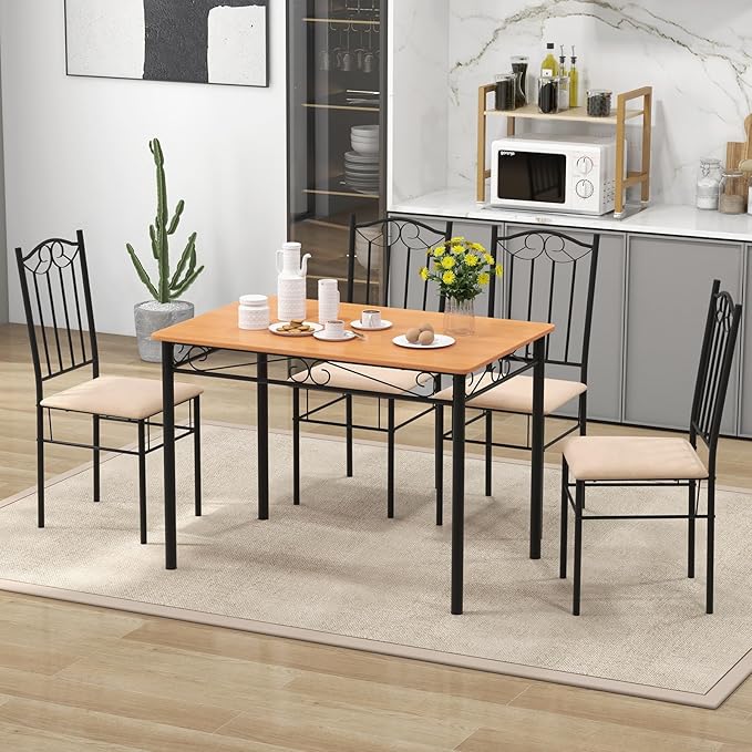 NAFORT 5-Piece Vintage Rectangular Table Set - Image 2