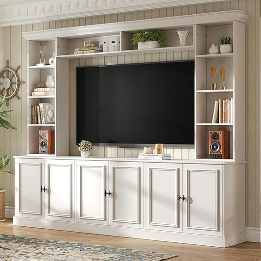 Merax 97.4" W Wall Unit Entertainment Center, TV Stand by Merax