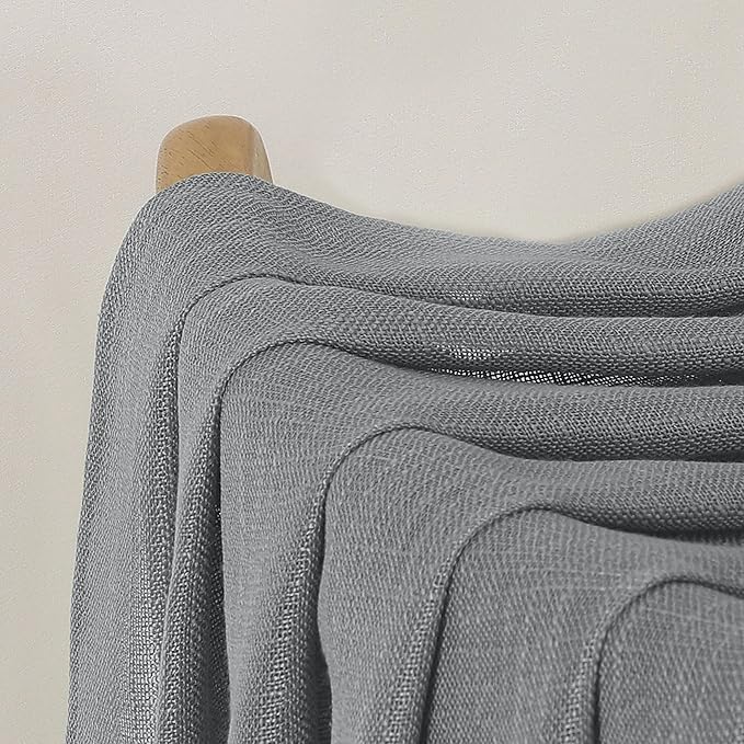 Chyhomenyc Extra Long Charcoal Grey Semi Sheer Curtains 108 Inches Long 2 - Image 9