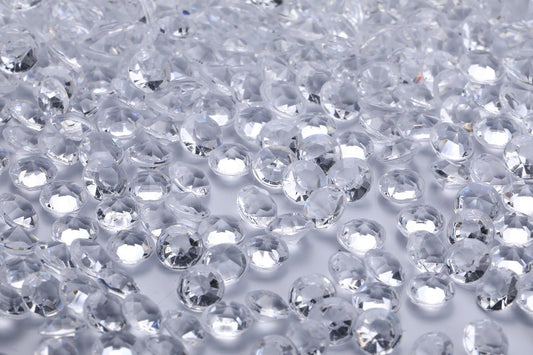2000 pcs/Pack Wedding Table Scatter Confetti Crystals Acrylic Diamonds 8 mm Rhinestones for Wedding, Bridal Shower, Vase Beads Decorations (8mm, Transparent)