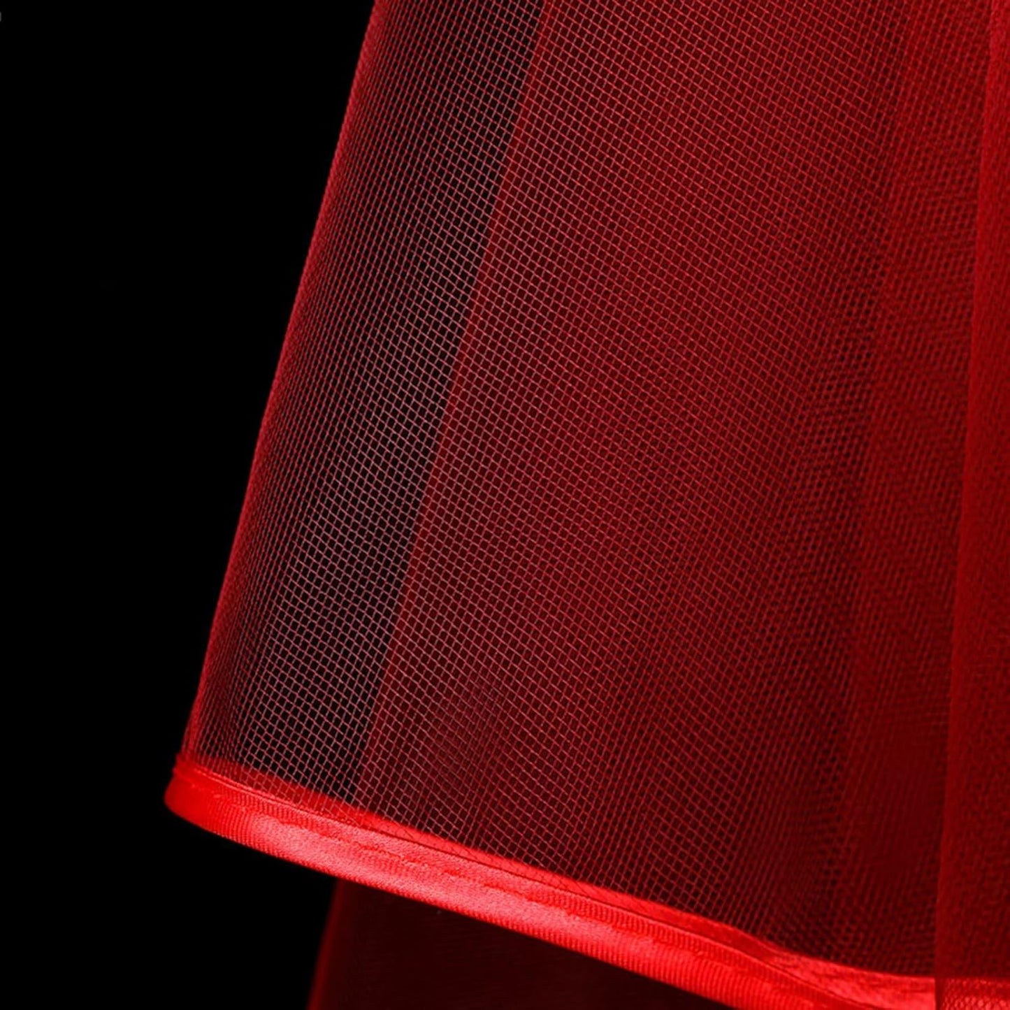 Women's Short Wedding Veils with Comb 3 Tier Halloween Tulle Bridal Veil