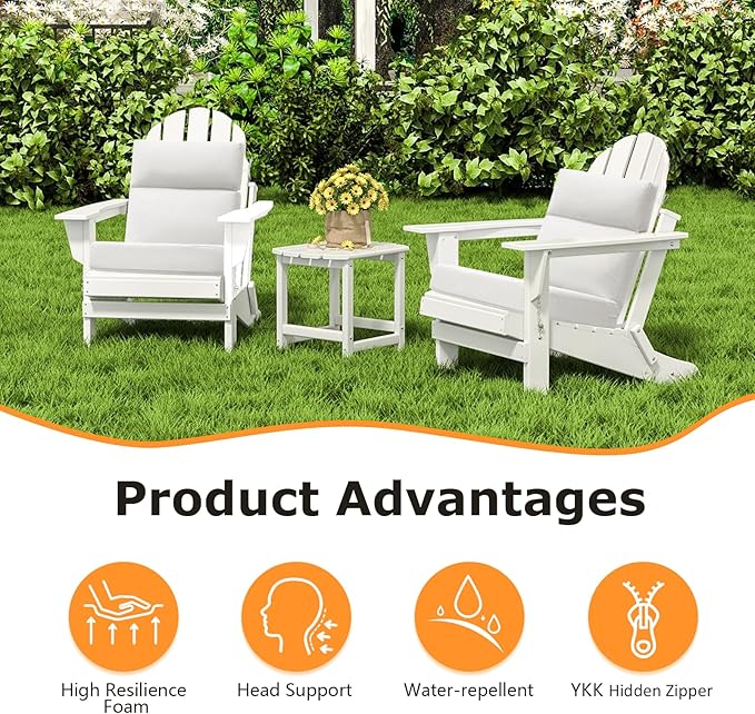 Unimatta Outdoor High Back Chair Cushion Seat Pads, 44 x 21 Inch - Image 2