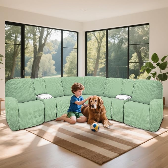 100% Waterproof Sectional Recliner Couch Covers - Image 2