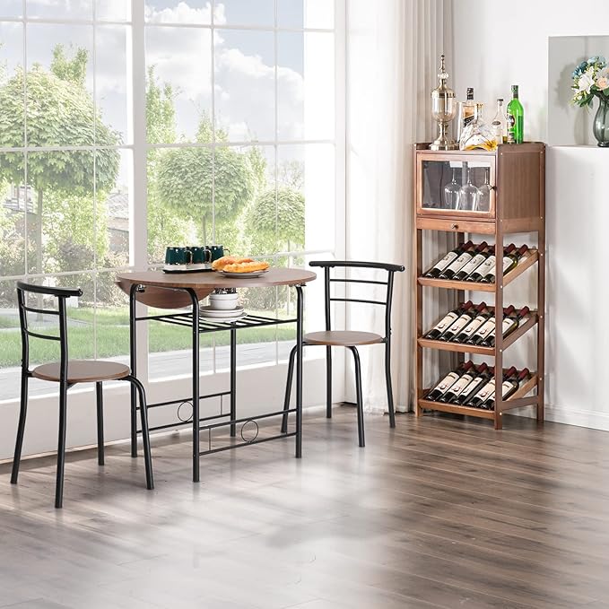VINGLI 31.5" Drop Leaf Dining Table Set - Image 3