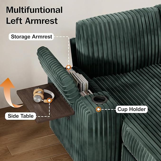 Vipbear 86" Modular Sectional Sleeper Sofa - Image 7