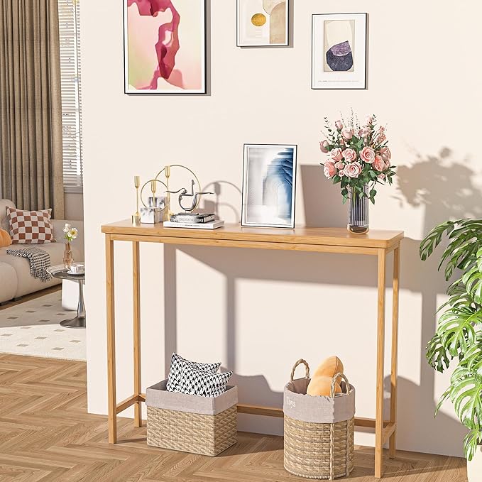 VASMIA Console Table, Entryway Table, Narrow Sofa Table, Living Room - Image 2