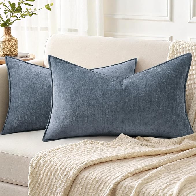 decorUhome Summer Couch Throw Pillow Covers 12x20 Set of 2, Decorative Soft by decorUhome