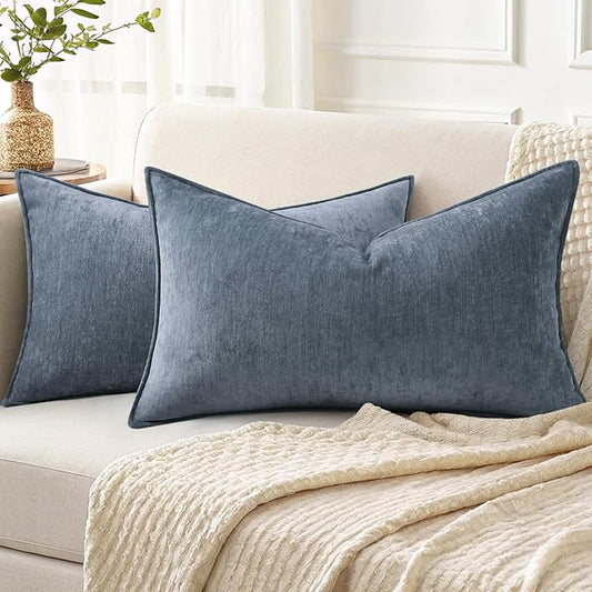 decorUhome Summer Couch Throw Pillow Covers 12x20 Set of 2, Decorative Soft by decorUhome