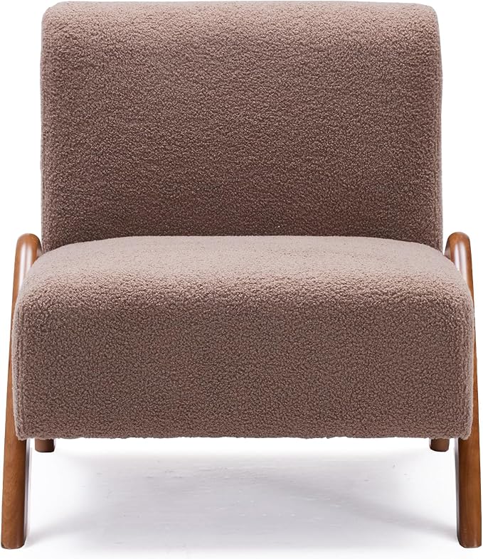 Oversized Accent Chair, upholstered armless mid Century Modern Living Room Chair - Image 8